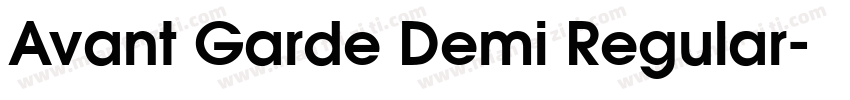 Avant Garde Demi Regular字体转换